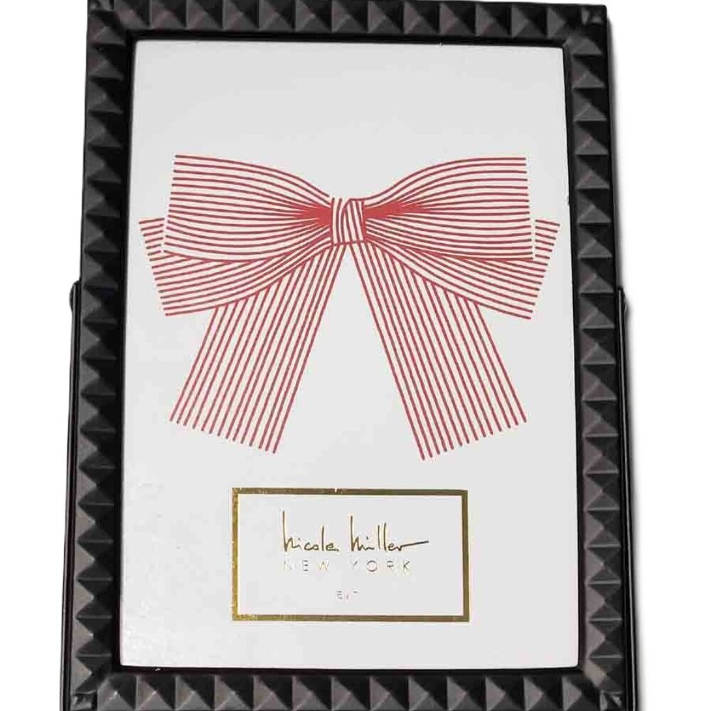 Nicole Miller Metal Photo Frame Black For 5X7 Photo